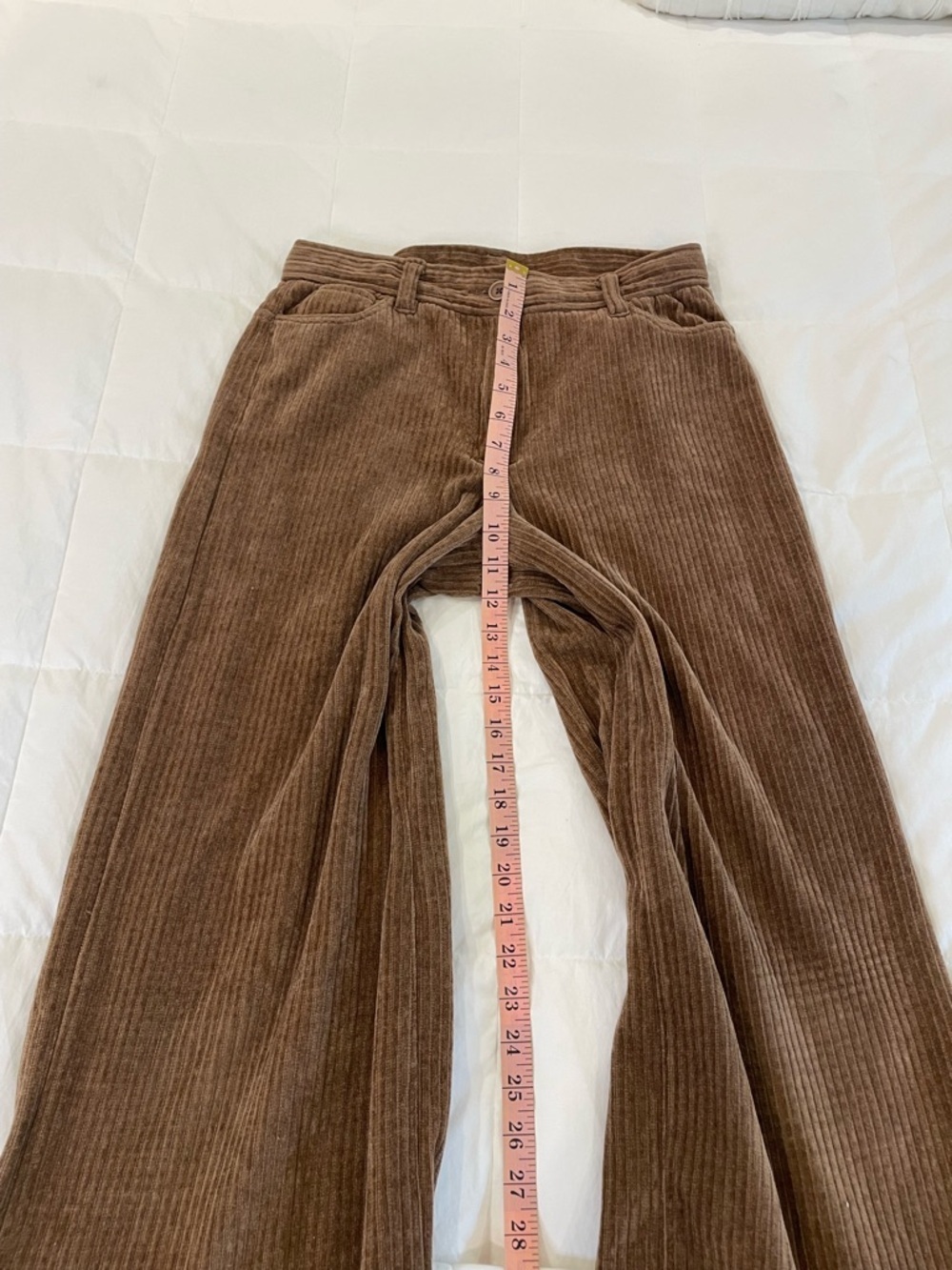 Industry Corduroy Like Pants.  Wide Leg Size 8 Light Brown - Picture 4 of 10